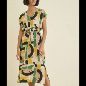 Amour Vert Cindra Piazza Silk dress XS